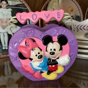 Disneys Mickey & Minnie Mouse love pot planter flowers
